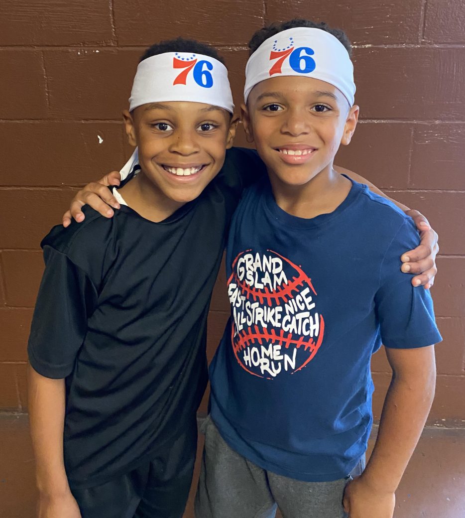 Youth at ELW basketball camp